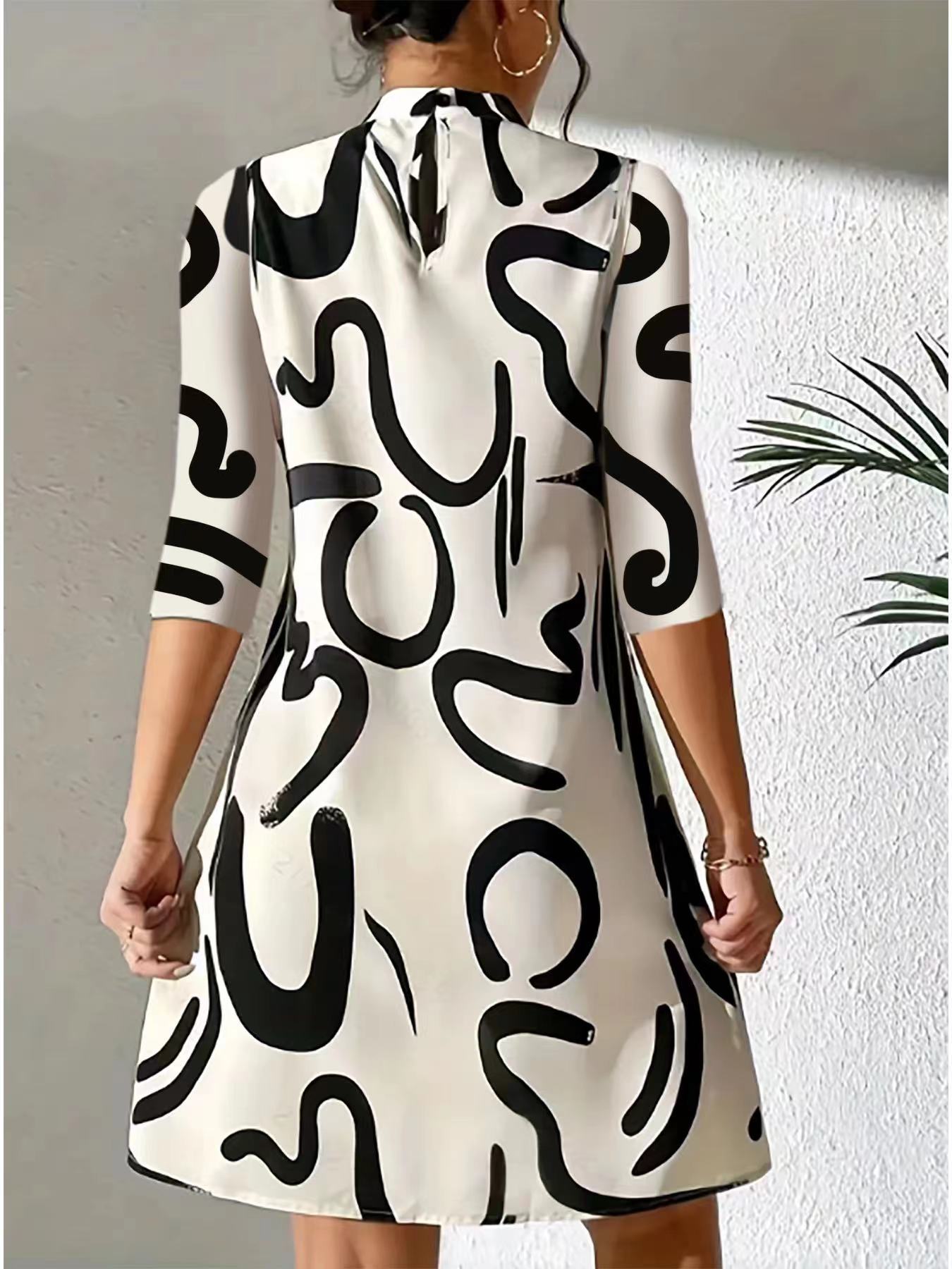 Abito Donna Manica Scollo Tondo