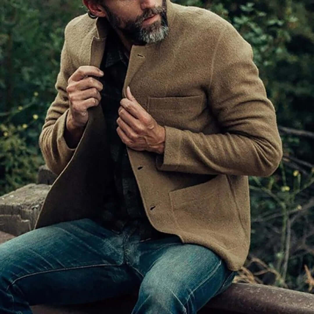 Giacca Uomo con Tasche Multiple Stile Casual e Elegante