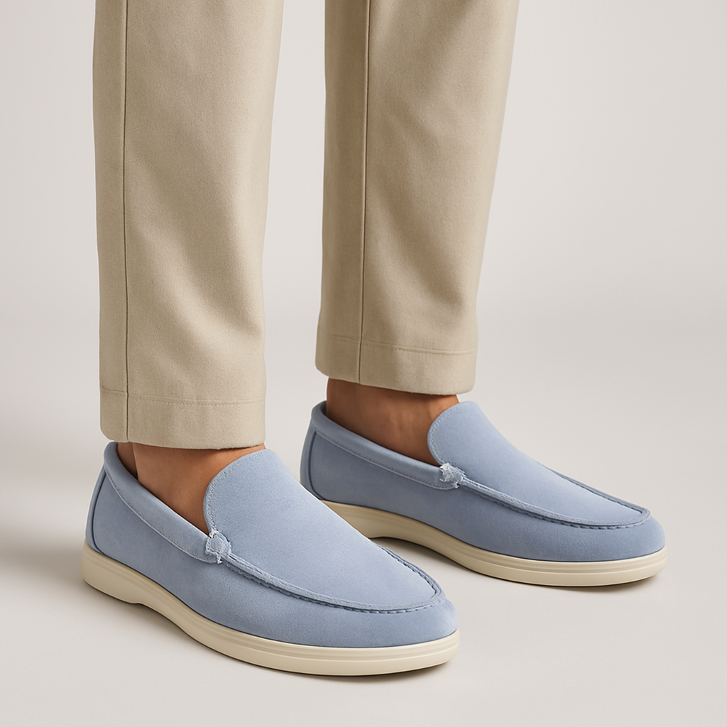Scarpe Uomo Basse Pelle con Tomaia Aperta