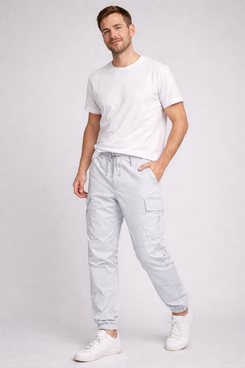 Pantaloni Cargo Uomo Estivi con Tasche Multiple