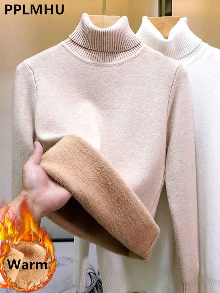 Maglione Donna Oversize in Cashmere Morbido Collo Alto Invernale