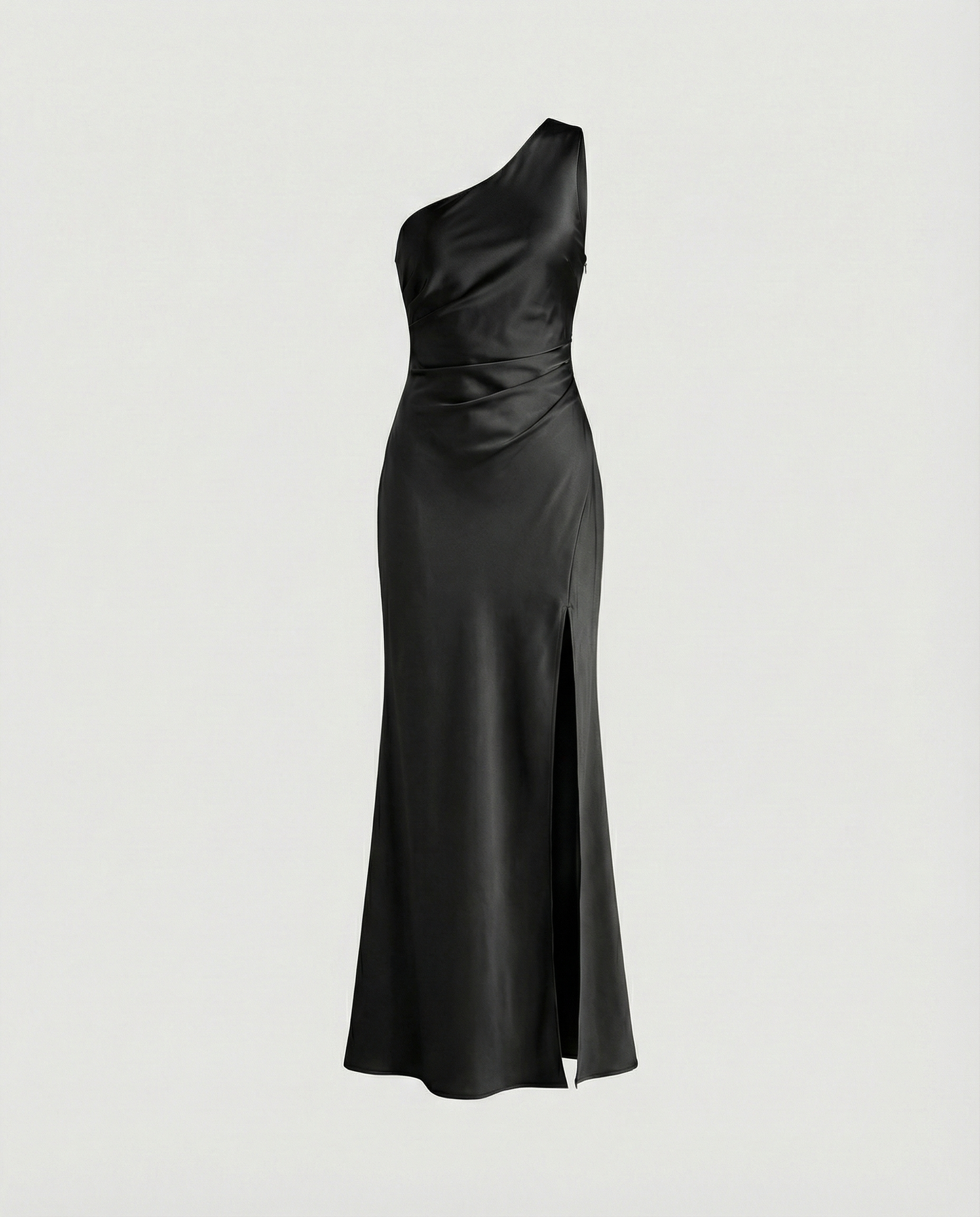 Abito Elegante Donna in Satin Scollo Classico