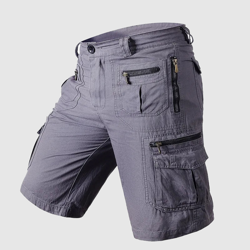 Bermuda Cargo Uomo con Zip e Tasche Stile Utility