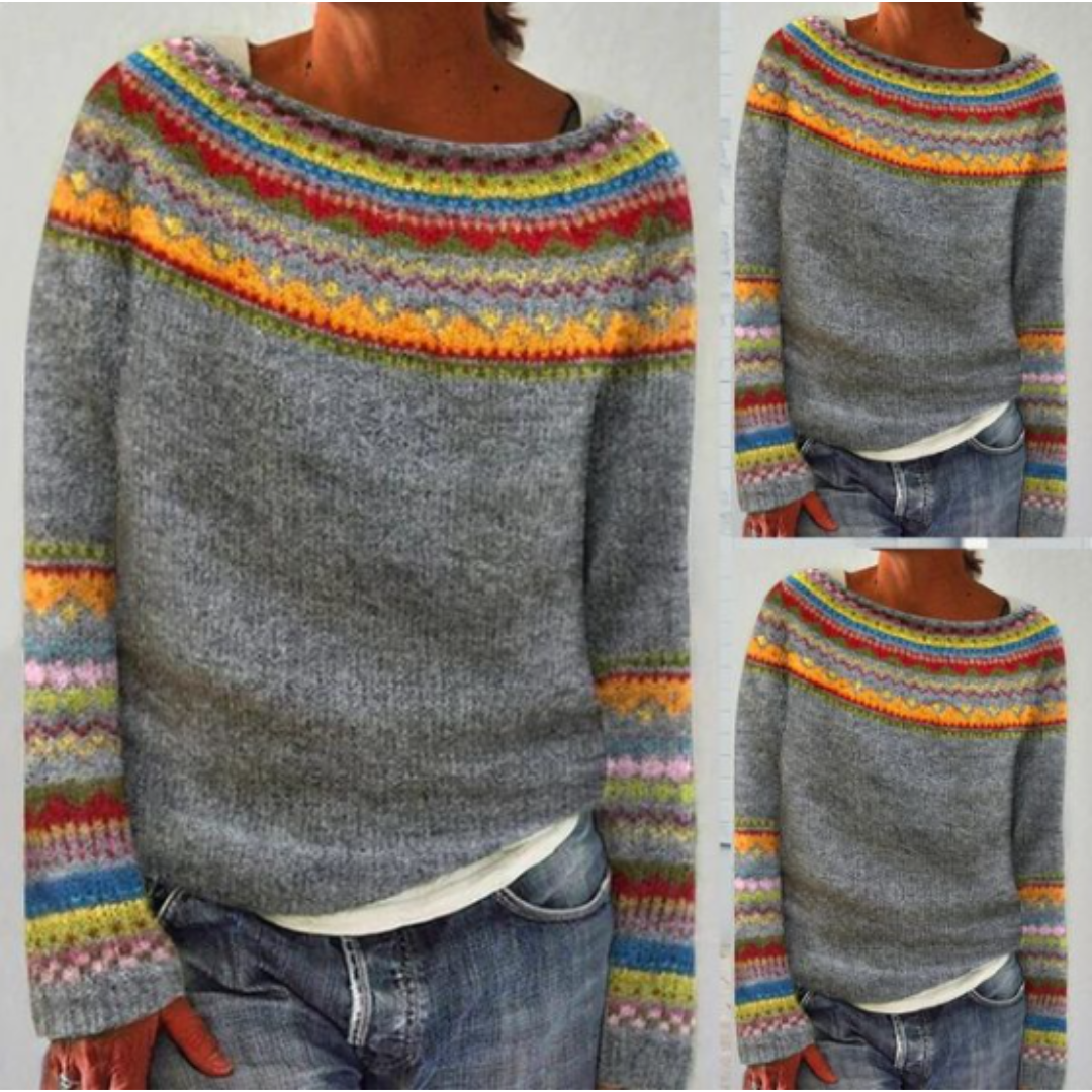 Maglione Donna in Maglia Grossa Girocollo Corto