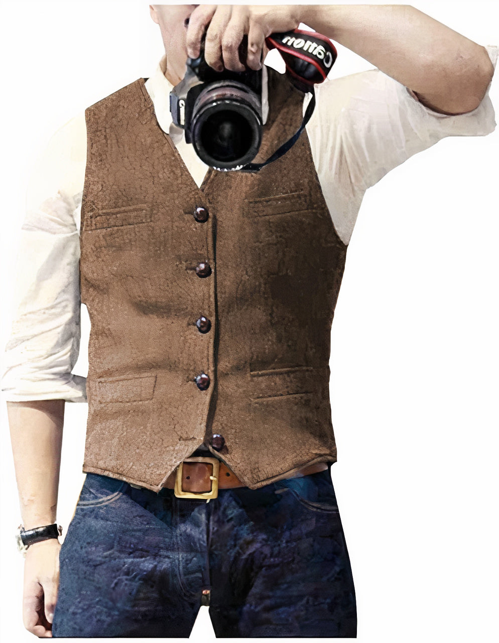 Gilet Uomo Design Corto Casual