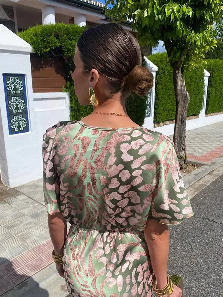 Abito Maxi Donna Scollo a V Cerimonia