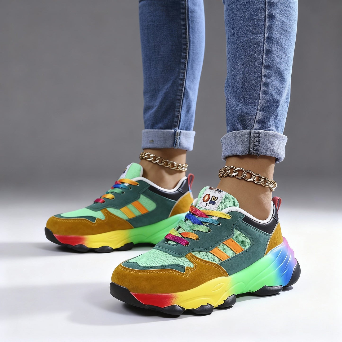 Sneaker Donna Plateau Sportive Comode