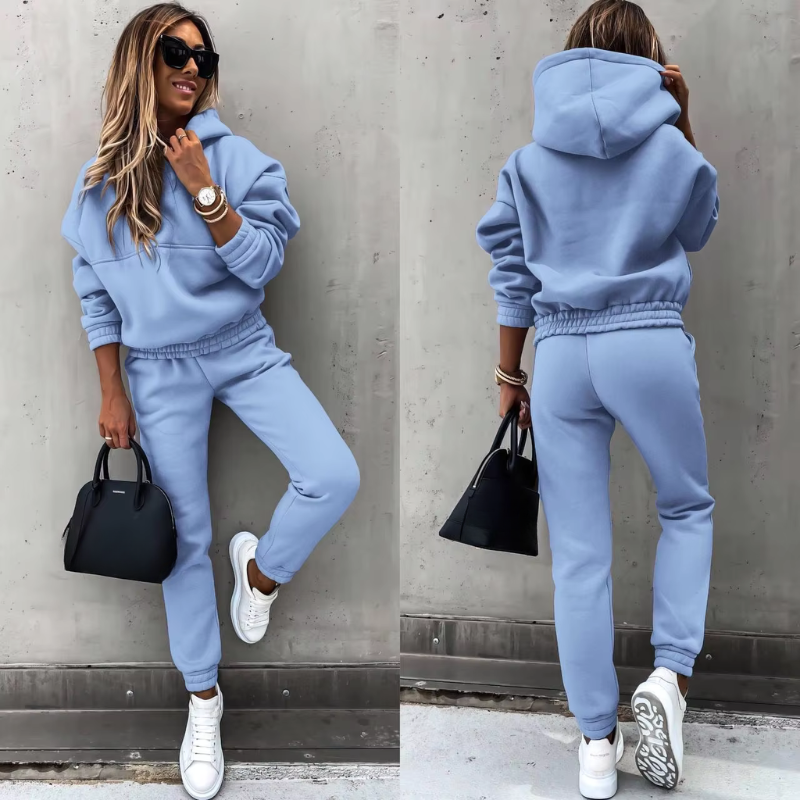 Completo Sportivo Donna Invernale Due Pezzi Caldo