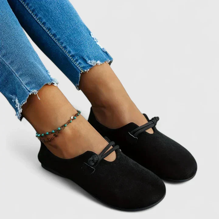 Flora | Ballerina da Donna Scamosciata Slip-On Punta Tonda 5