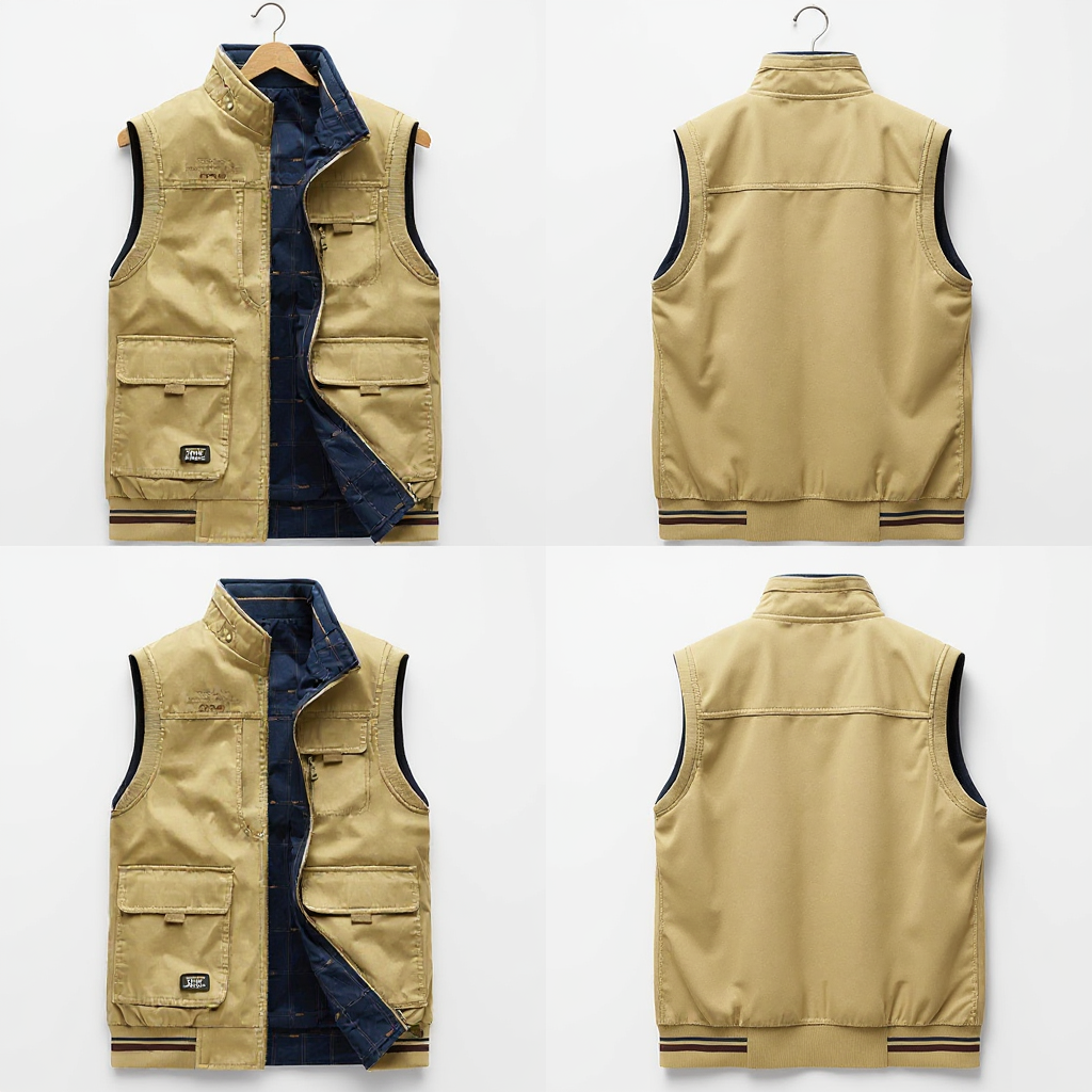 Gilet Uomo Elegante Tessuto Morbido Slim Fit