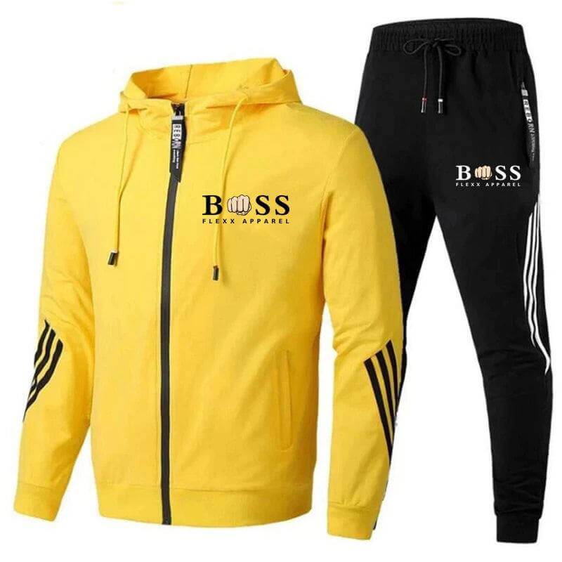Tuta Jogging Uomo Tessuto Tecnico Stile Sportivo