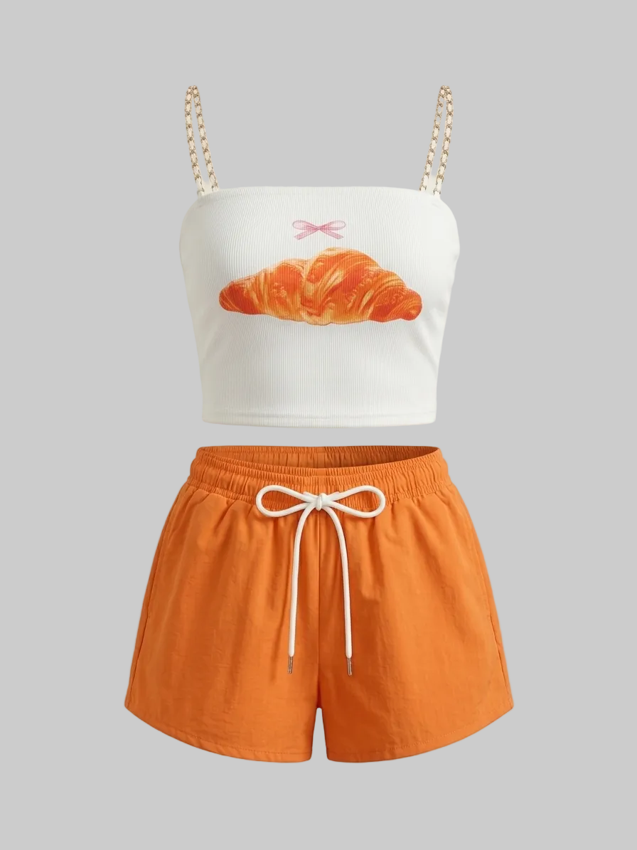 Set Sportivo Estivo Donna Canotta e Pantaloncini