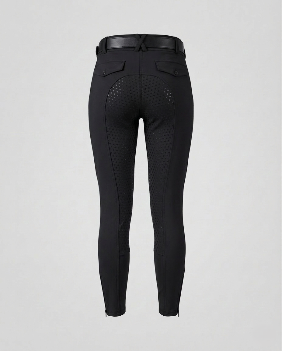 Pantaloni Equitazione Donna con Silicone Grip Full
