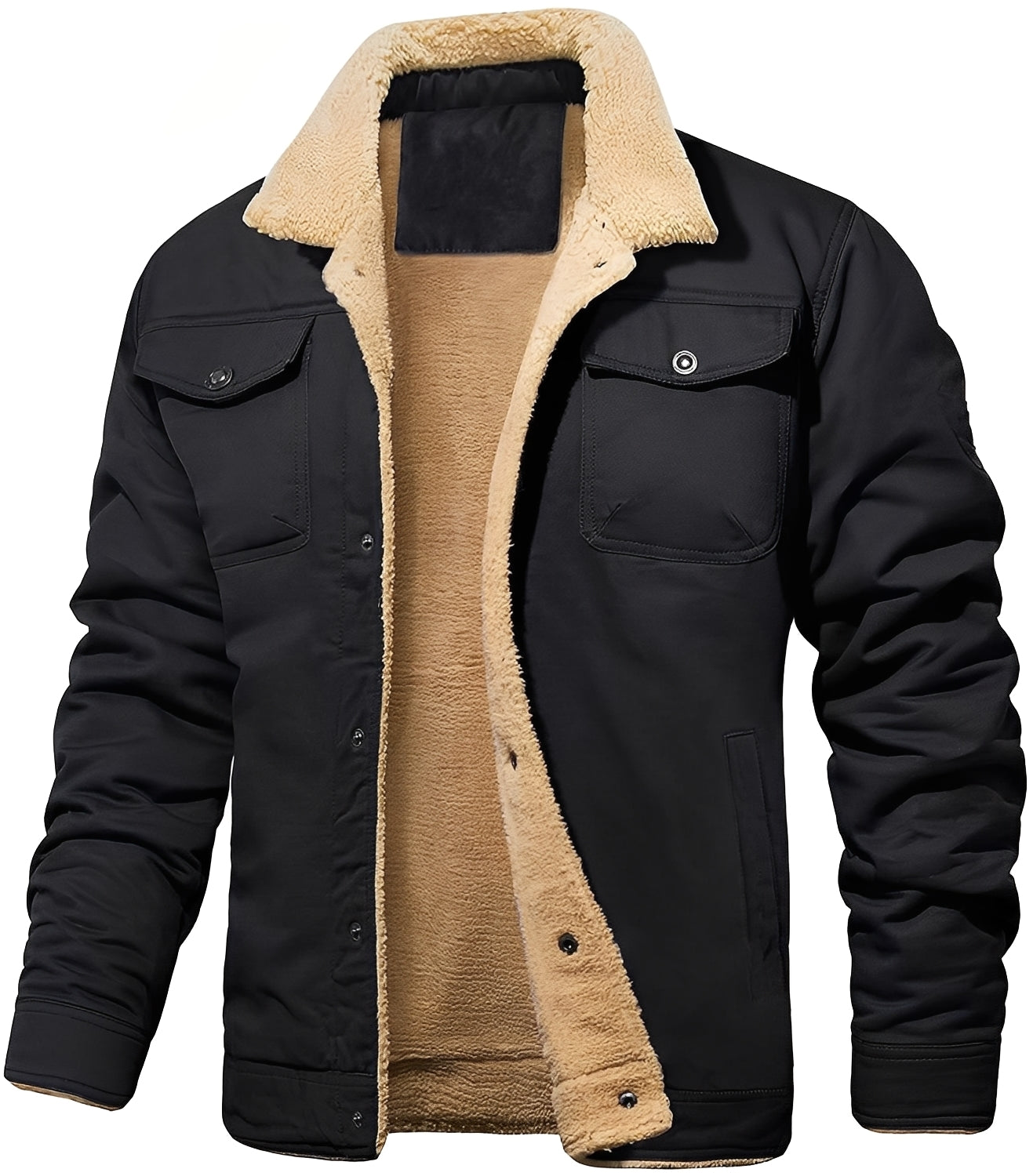 Giacca Bomber Leggera Con Fodera Per Uomo | Naxter Nero