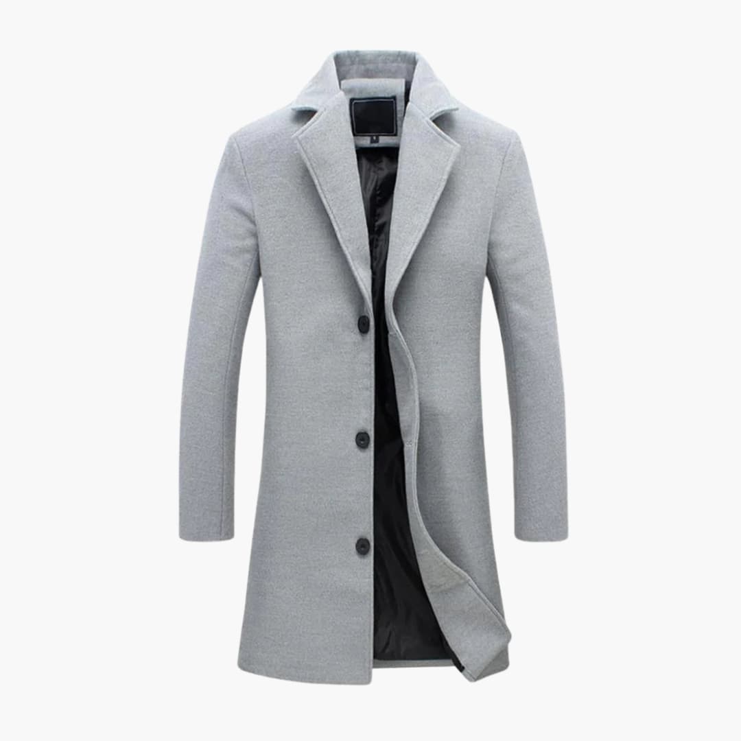 Cappotto Uomo Invernale Elegante Lungo
