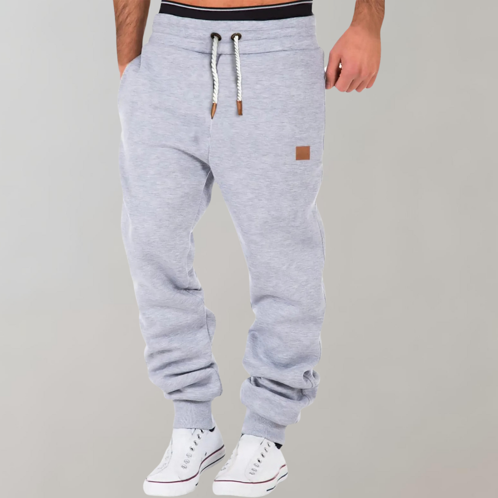 Pantaloni Jogging Uomo Tessuto Morbido Vestibilità Moderna