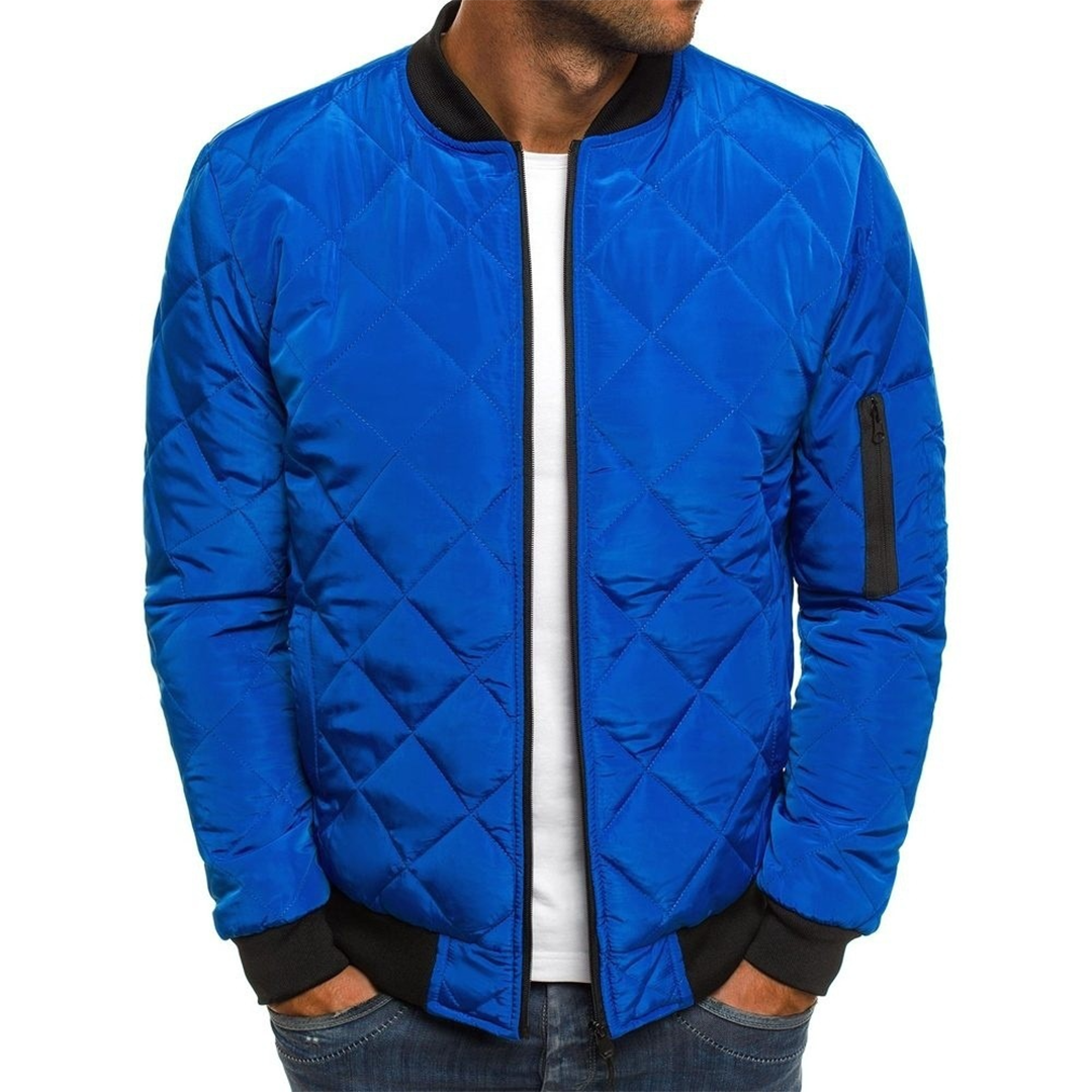 James | Giacca Bomber da Uomo Trapuntata Diamond Zip Frontale 5