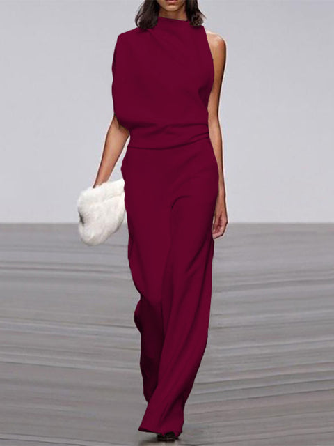 Tuta Elegante Donna Monospalla Stile Casual