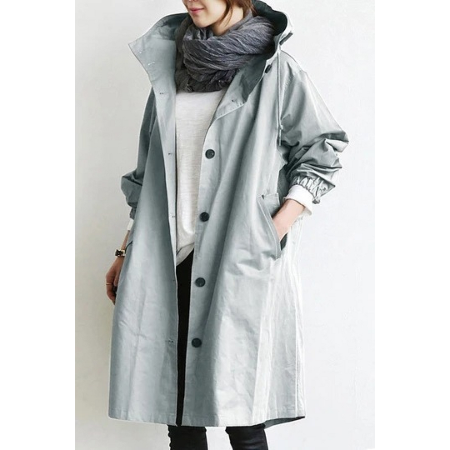 Giacca Invernale Donna con Cappuccio Leggera