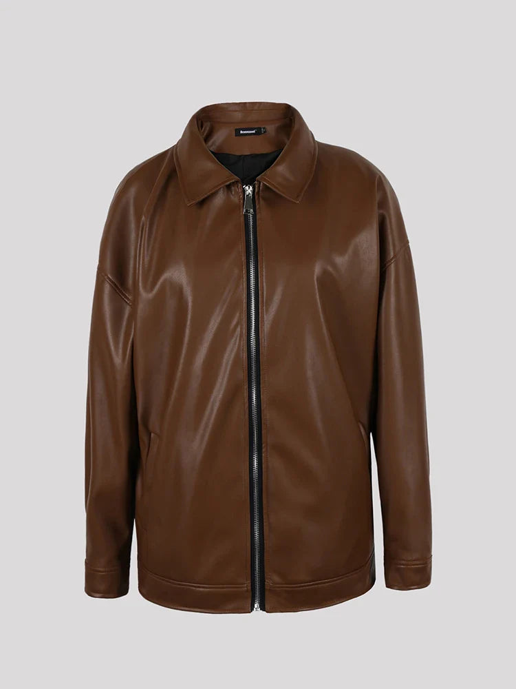 Lucio | Giacca in Pelle Casual Uomo Oversize 4