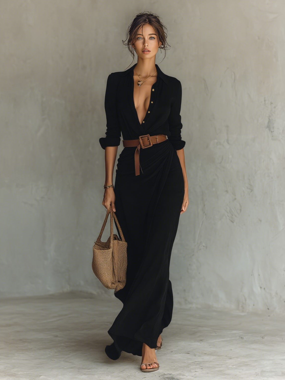 Lyn | Abito Lungo Donna Floreale Ricamato 6