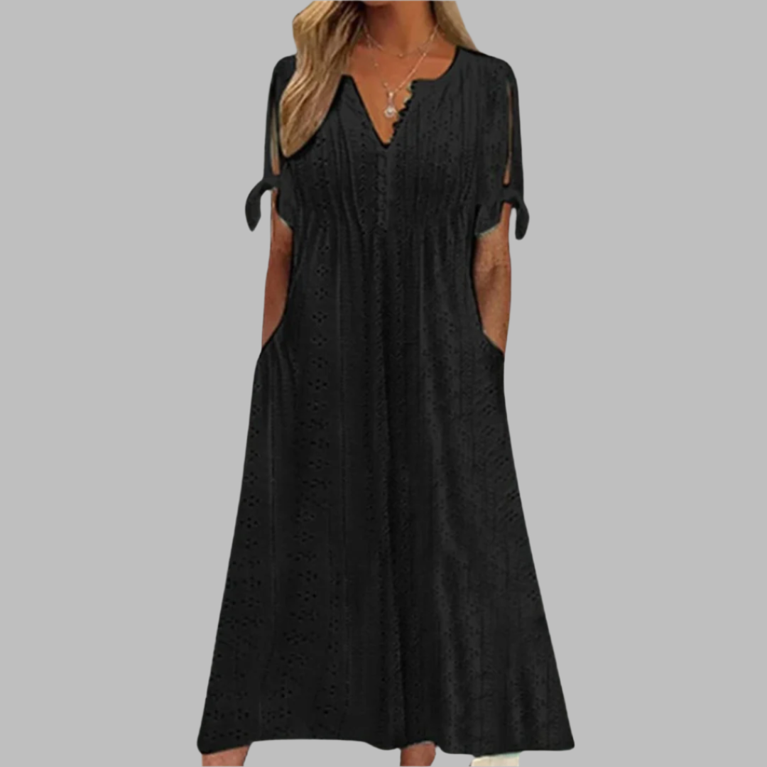 Abito Midi Donna Stile Boho Elegante Estivo