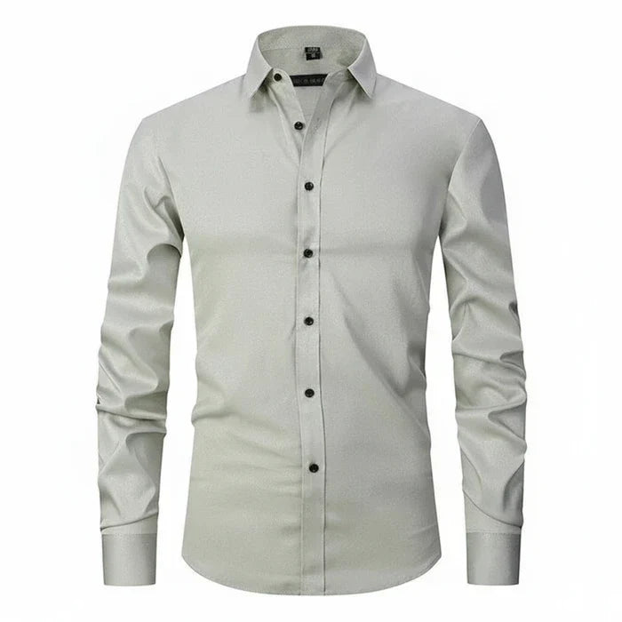 Camicia Uomo Manica Lunga Minimal con Bottoni