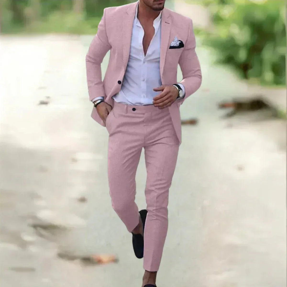 Abito Cerimonia Uomo Completo Due Pezzi Elegante
