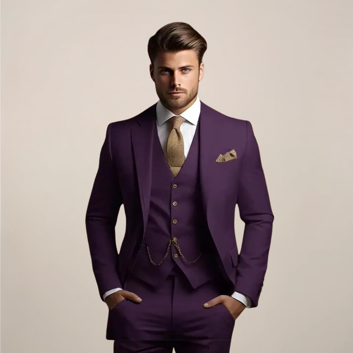 Completo Uomo Pezzi Formale Classico