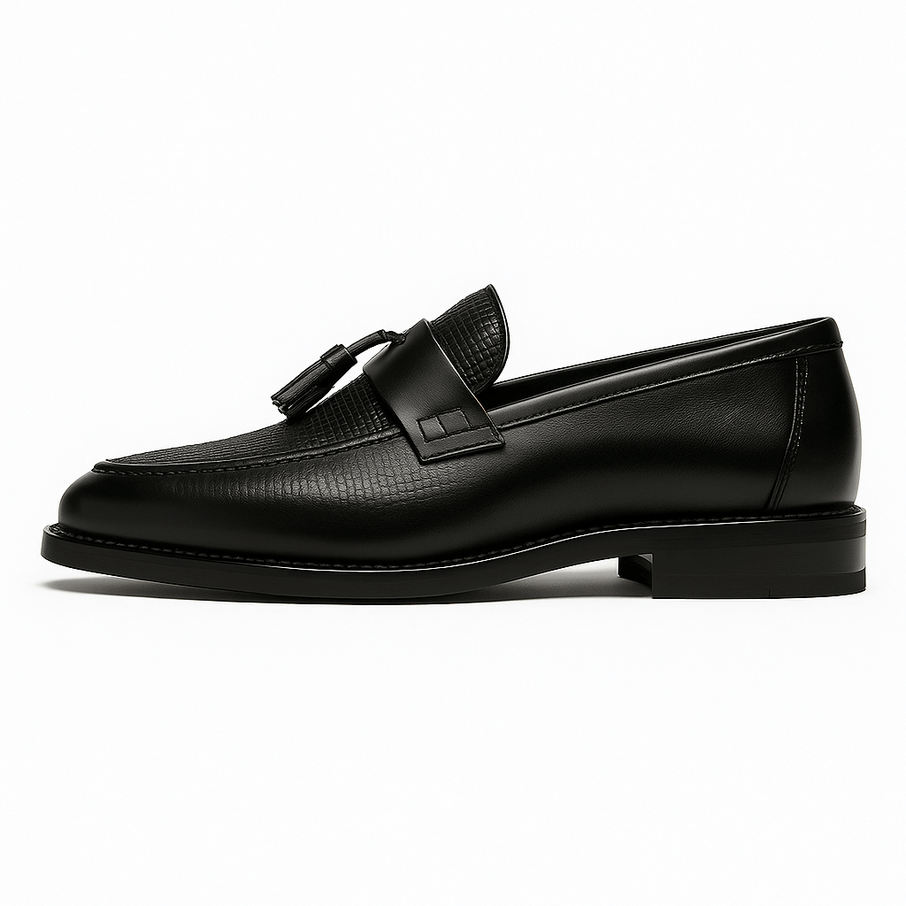 Mocassini Uomo Business in Pelle con Nappine Slip On