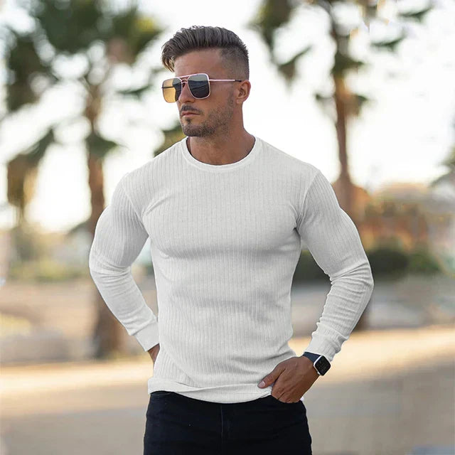 Pullover Uomo Girocollo Vestibilità Dritta