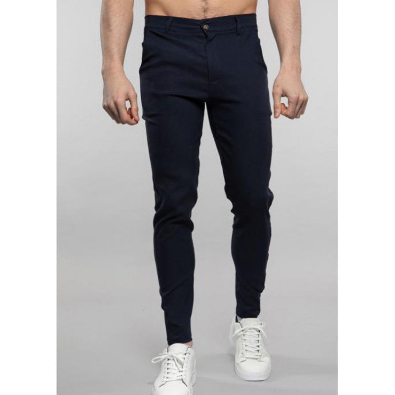 Pantaloni Chino Uomo Slim Fit Elasticizzati