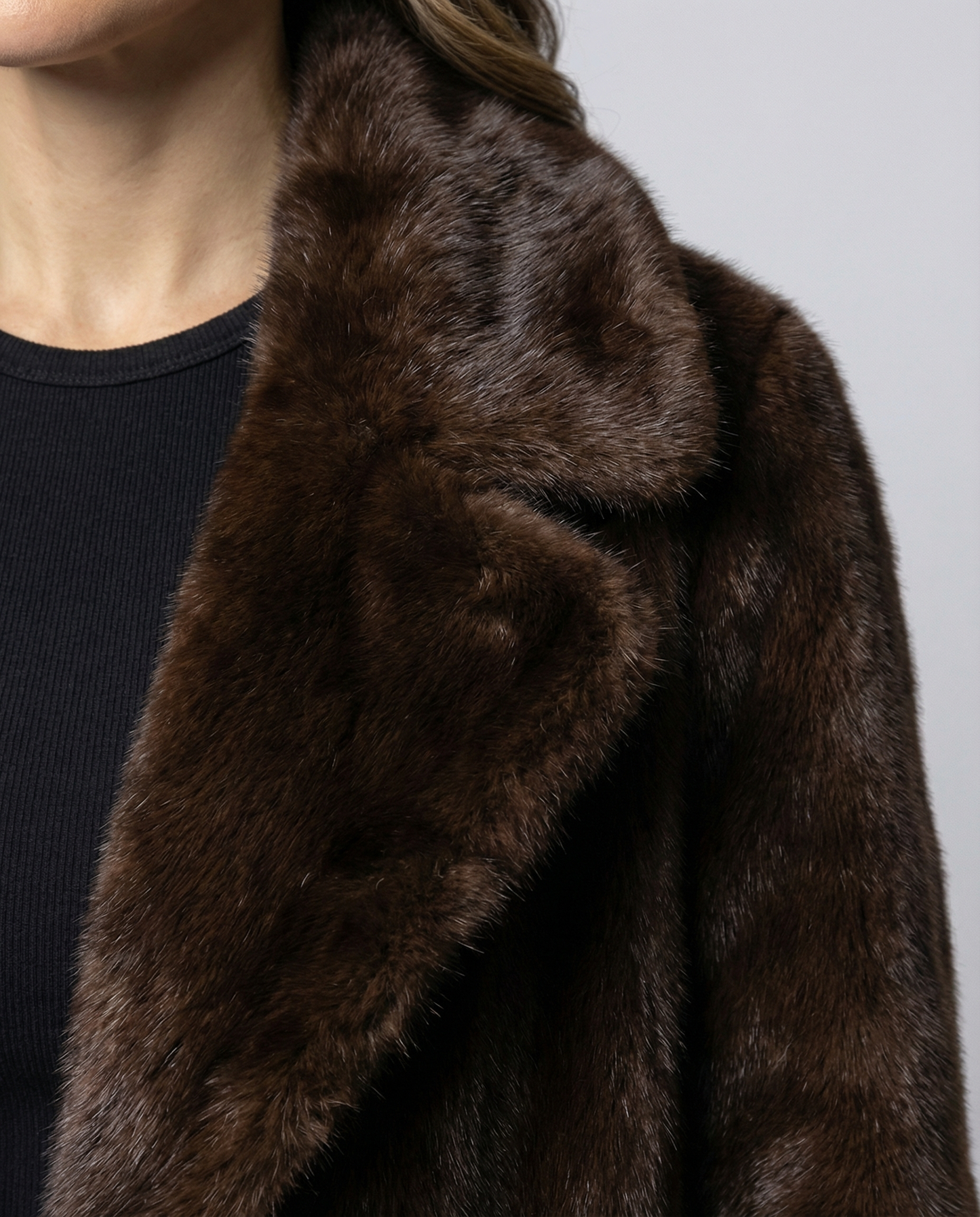 Cappotto Donna in Ecopelliccia Invernale Morbido