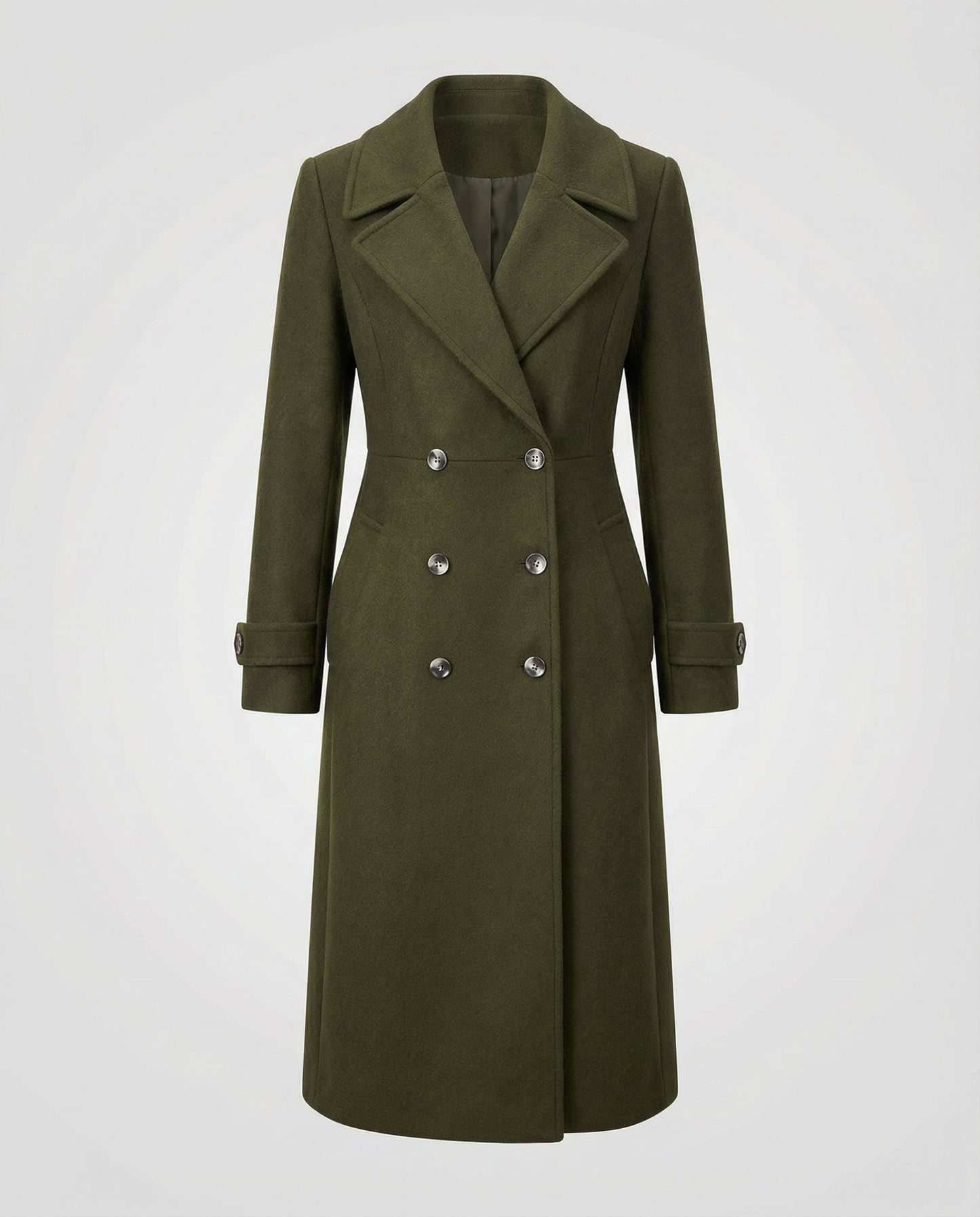 Cappotto Donna Lana Doppio Petto Elegante