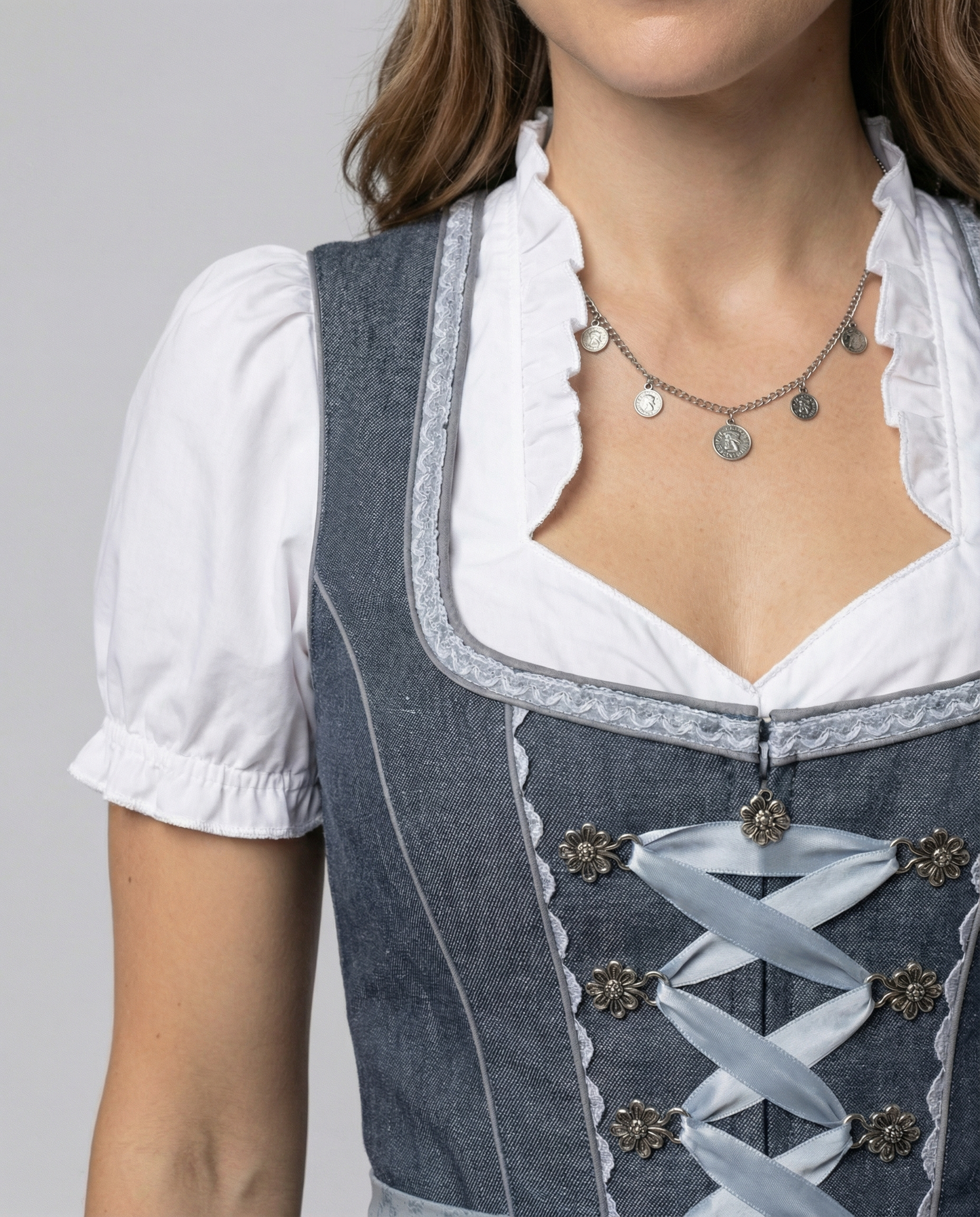 Vestito Tradizionale Donna Stile Dirndl Classico
