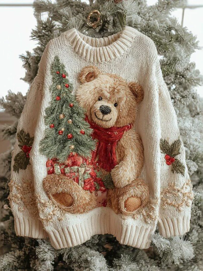 Maglione Donna con Dettagli Festivi Vestibilità Comoda - Brentozzi
