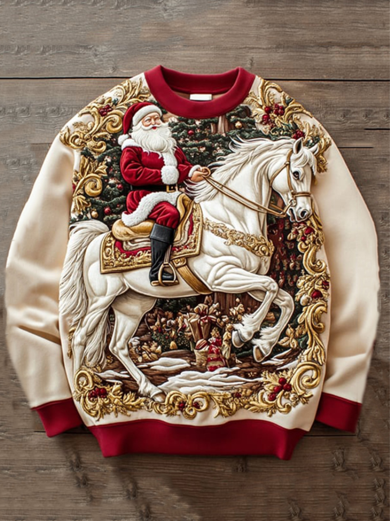 Maglione Uomo con Lavorazione Festiva