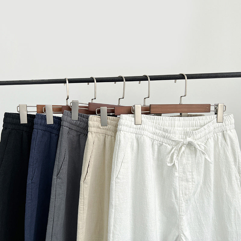 Pietro | Uomo Pantaloni Dritti Vita Elastica Coulisse Leggeri 1