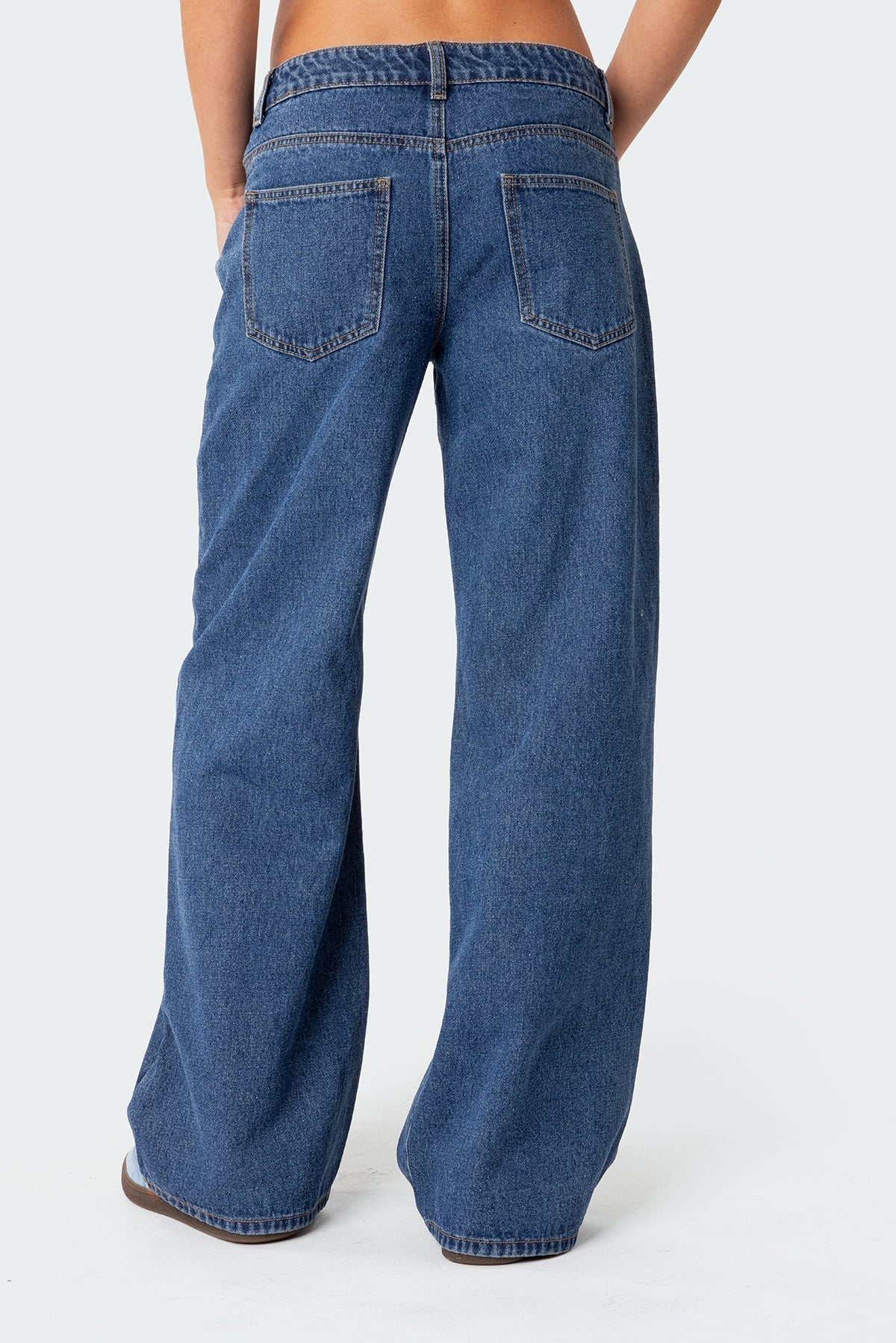 Jeans Donna Vita Bassa Taglio Dritto
