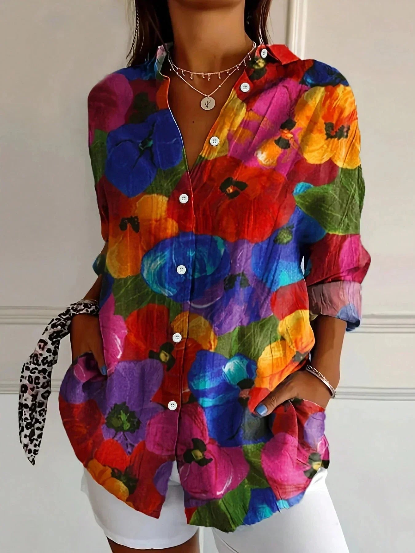 Rina | Donna Blusa Fantasia Colorata Mix 2