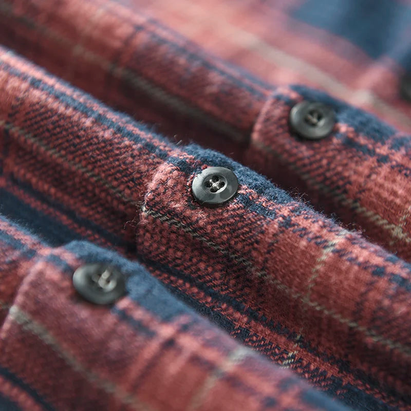 Camicia Uomo a Quadri Manica Lunga