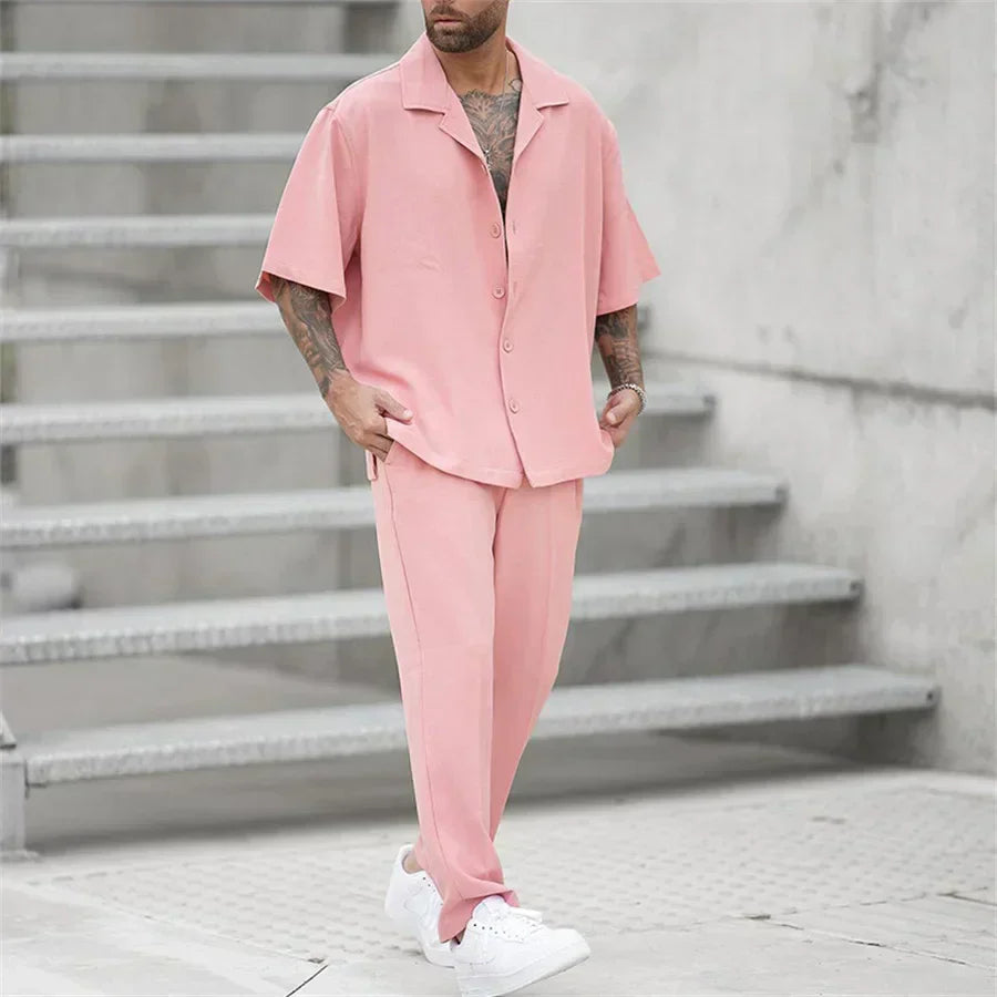 Completo Estivo Uomo Maglia Manica Corta e Pantaloncini