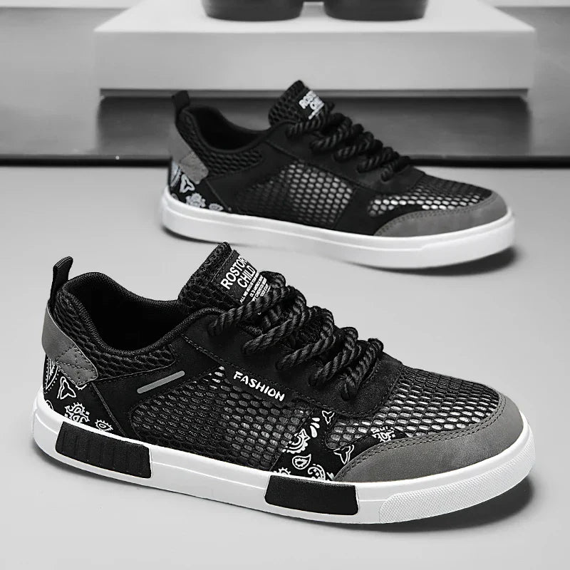 Sneaker Uomo in Mesh con Lacci