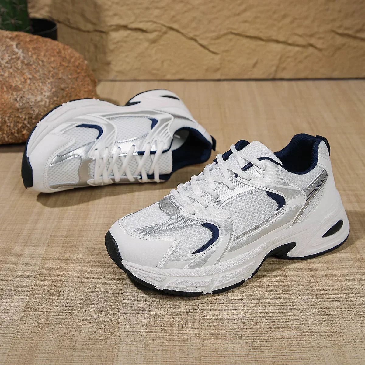 Sneakers Donna Chunky con Lacci