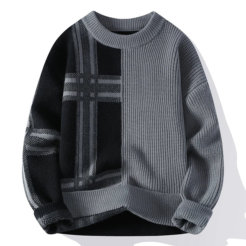 Maglione Uomo a Costine Manica Lunga