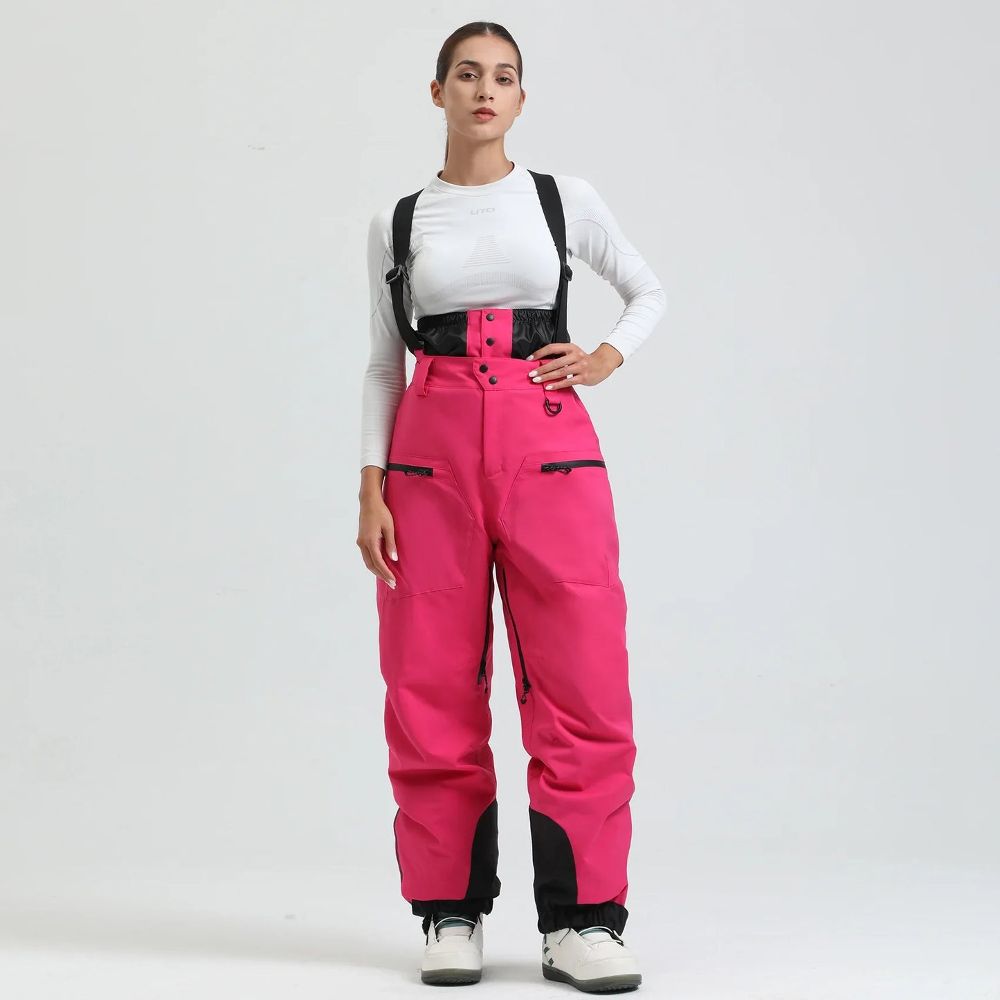 Pantaloni Sci Unisex con Bretelle Funzionali Invernali