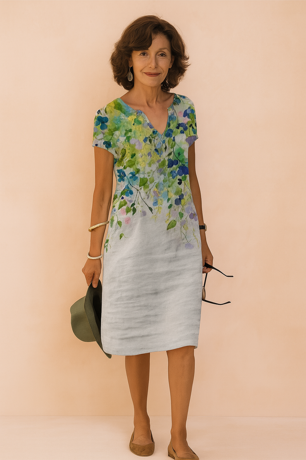 SARAH | Elegante abito estivo con scollo a V 4