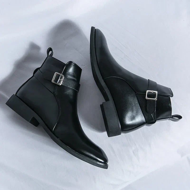 Stivali Chelsea Uomo Design Classico Caviglia