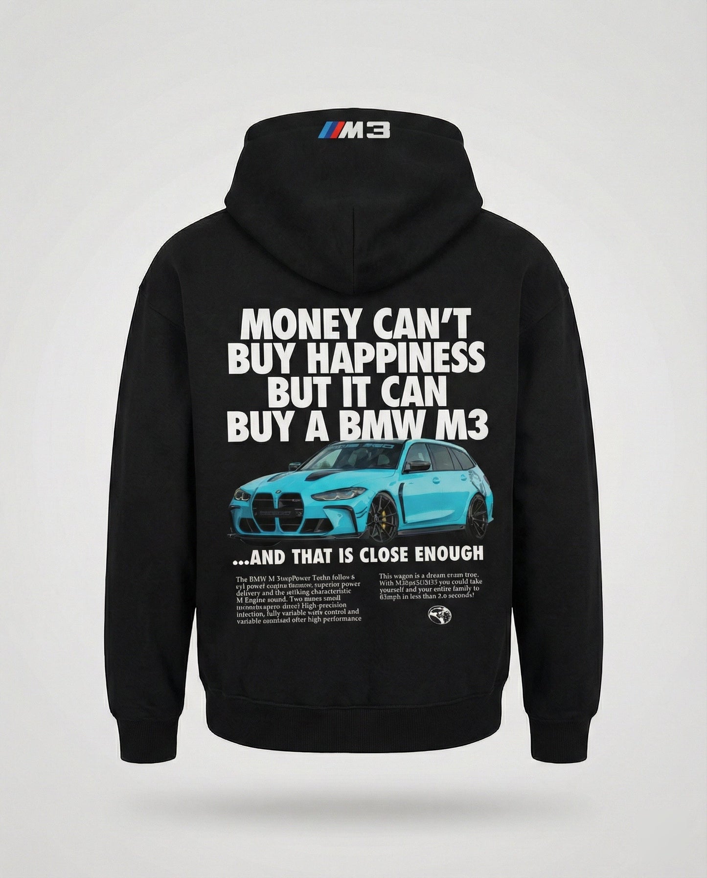 Felpa Uomo Oversize con Cappuccio Stile Racing
