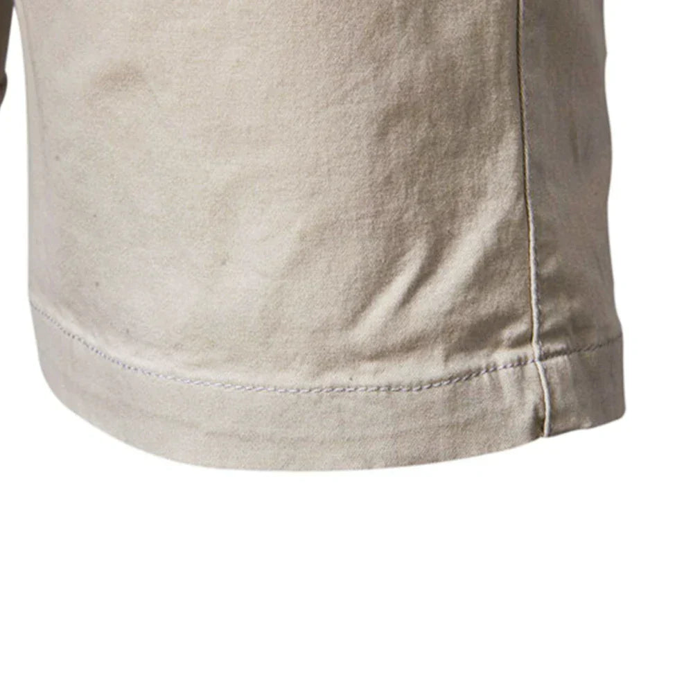 Pantaloncini Chino Uomo con Bottoni Casual